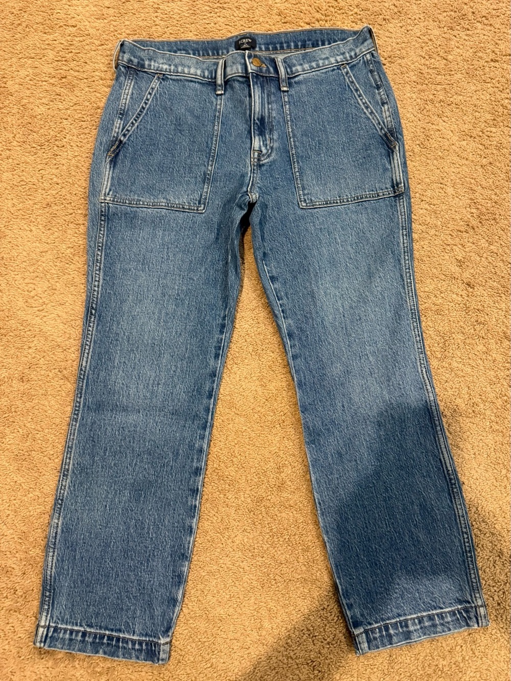 J.Crew patch-pocket crop or camp-pocket denim jeans